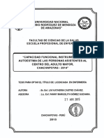 Capacidad Funcional Instrumental y Autoestima de Las Personas Asistentes Al Centro Del Adulto Mayor