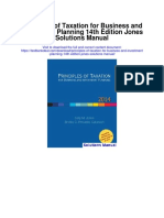 Principles of Taxation For Business and Investment Planning 14th Edition Jones Solutions Manual