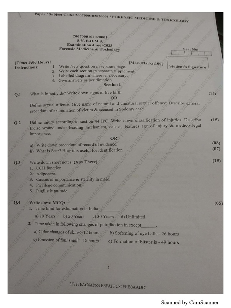 2nd Year FMT PDF Autopsy Forensic Science