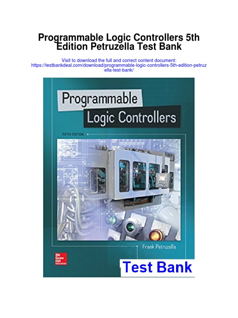 Programmable Logic Controllers 5th Edition Petruzella Test Bank PDF