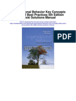 Organizational Behavior Key Concepts Skills and Best Practices 5th Edition Kinicki Solutions Manual