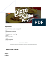 PIZZA CON MASA DE COLIFLOR - Unimarc
