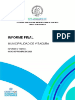 Informe Final de Auditoría Municipalidad de Vitacura Septiembre 2023