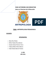 Antropología Pedagógica