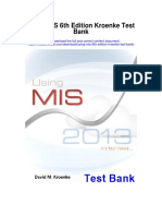 Using Mis 6th Edition Kroenke Test Bank