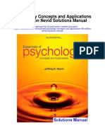 Psychology Concepts and Applications 4th Edition Nevid Solutions Manual