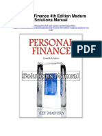 Personal Finance 4th Edition Madura Solutions Manual