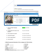 Unit 1 Lesson 1 Inglés 2 BE Statements Yes-No Questions