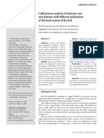 Cuff Pressure Analysis of Intensive Care Unit Patients With Different Inclinations of The Head Section of The Bed