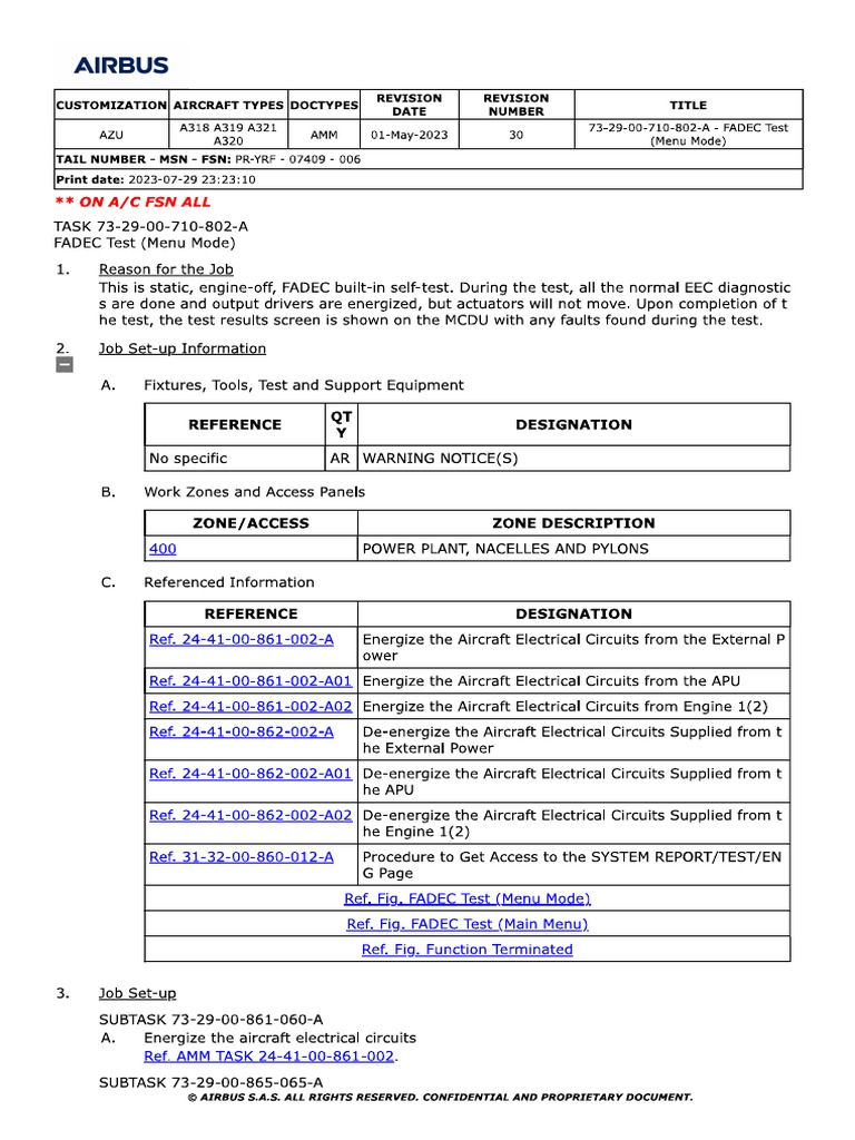 Fadec Test | PDF