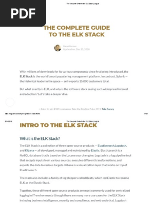 The Complete Guide to the ELK Stack _ Logz.io