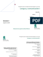 PUAC Lengua y Comunicacion I