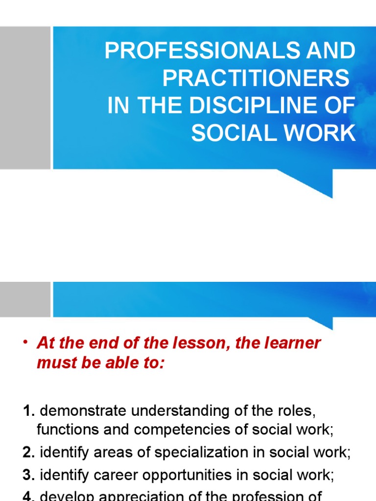 Understanding Social Work Roles and Careers | PDF | Social Work | Teachers