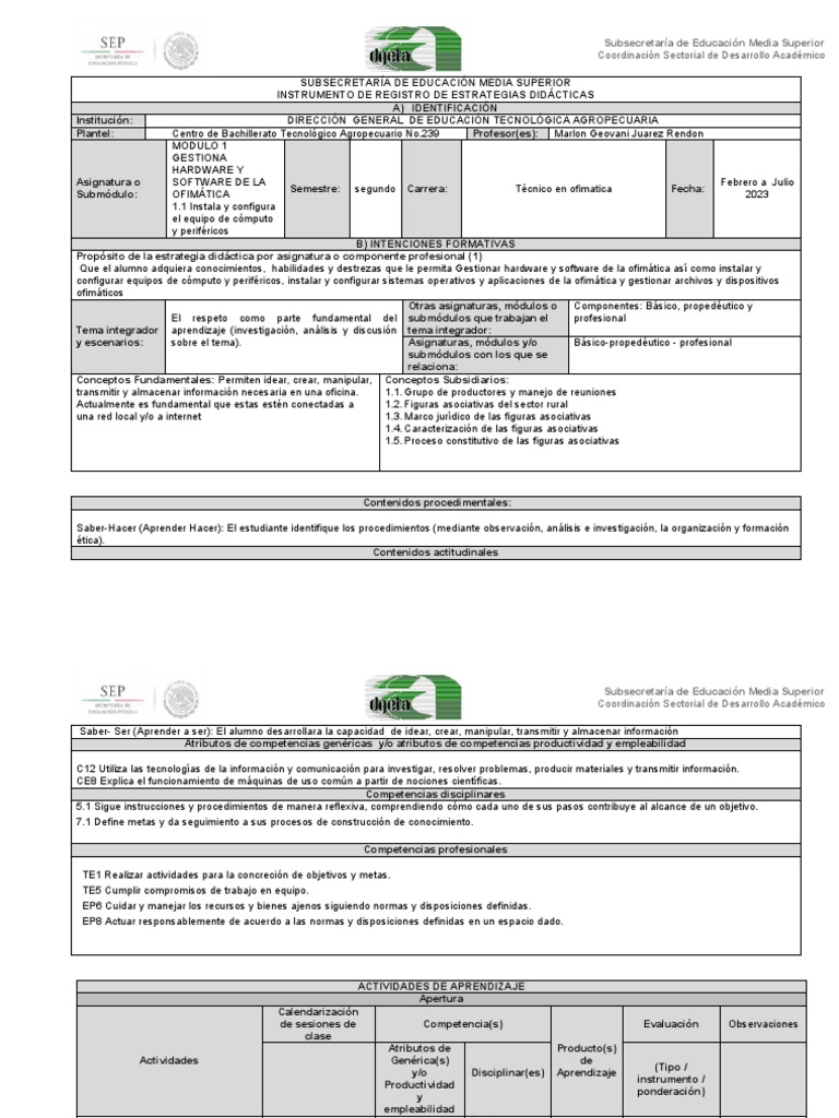 Eca MODULO 1 GESTIONA HARDWARE Y SOFTWARE DE LA OFIMÁTICA | PDF ...
