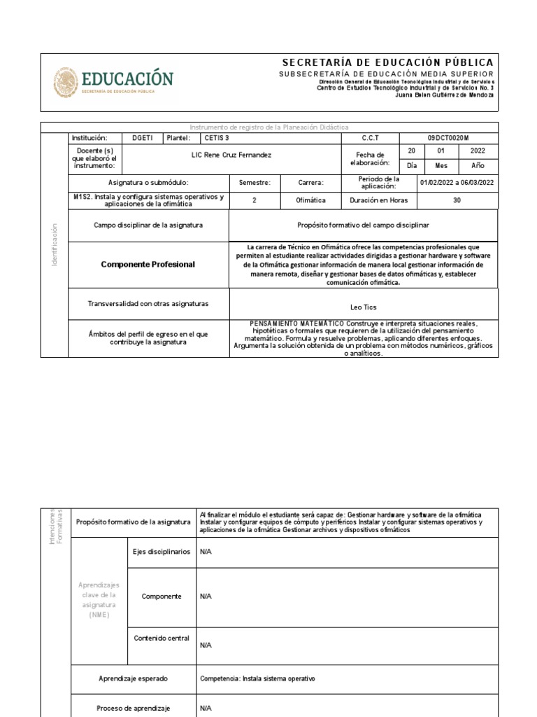 Instala y Configura Sistemas Operativos y Aplicaciones de La Ofimatica ...