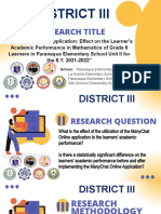 Research - District III