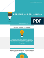 Hukum Ketenagakerjaan - Peraturan Perusahaan