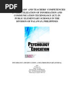 School Heads' and Teachers' Competencies in The Utilization of Information and Communication Technology (ICT) in Public Elementary Schools in The Division of Palawan, Philippines