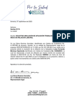 Carta Solicitud Anulacion Afiliacion Trabajador