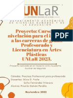Proyecto para Evaluacion Ayudante Auxiliar de Segunda - Practica Profesional para Profesorado - Galvan Peralta Priscila - 2022