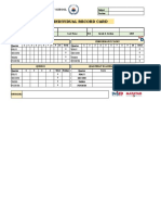 Learner's Individual Record Card (Excel)