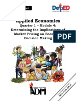 ABM Applied Economics Module 4 Determining The Implications of Market Pricing On Economic Decision Making 2