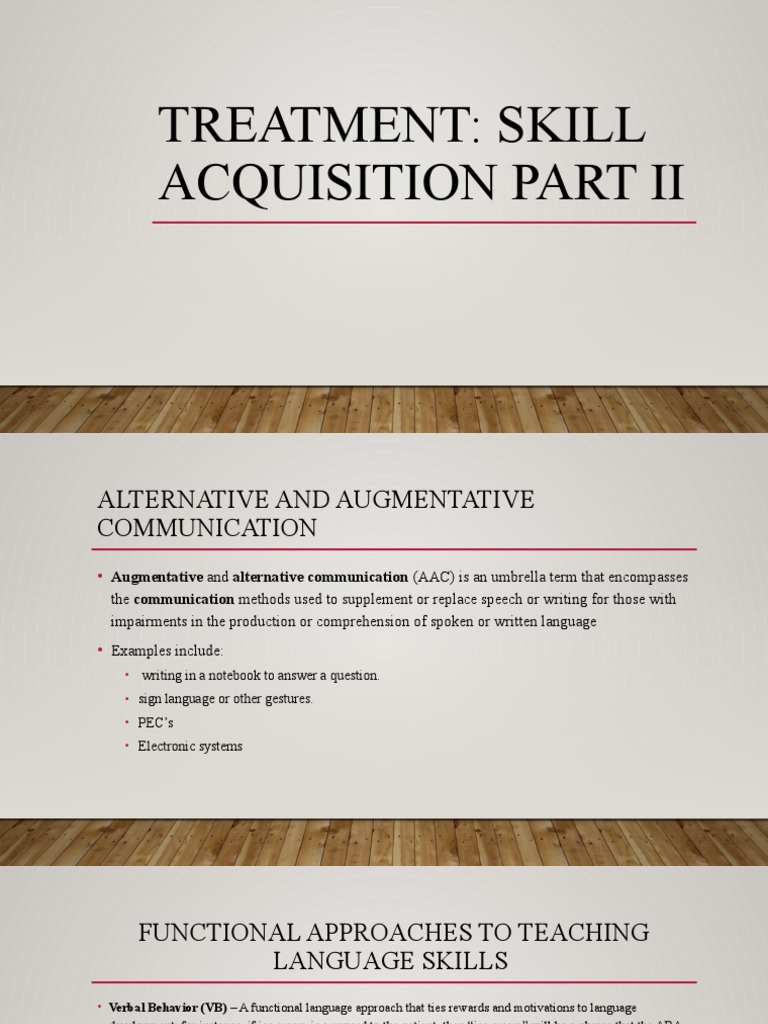 AAC Strategies for Language Skill Development | PDF | Reinforcement ...
