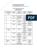 Jadwal Dinas