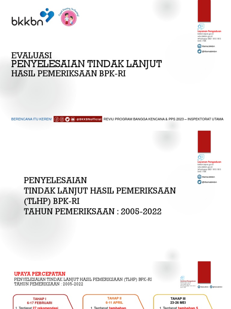 Inspektur Utama Evaluasi Penyelesaian Tindak Lanjut Bpk Ri Pdf