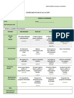 Rúbrica de Seminario