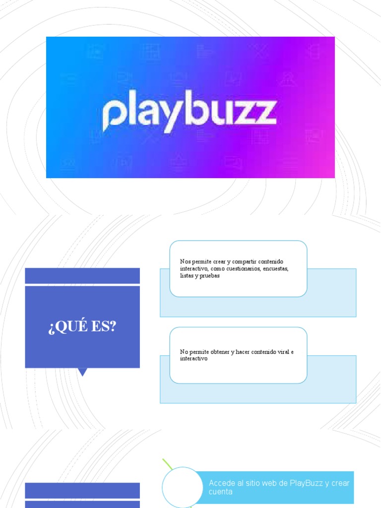 Qué es PlayBuzz y cómo usarlo | PDF