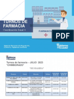 Arcsa CZ3 Turnos de Farmacias Chimborazo Julio 2023