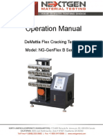 GenGlex - DeMattia Flex Cracking Tester - NextGen Material Testing, Inc. - Operation Manual - V.2023