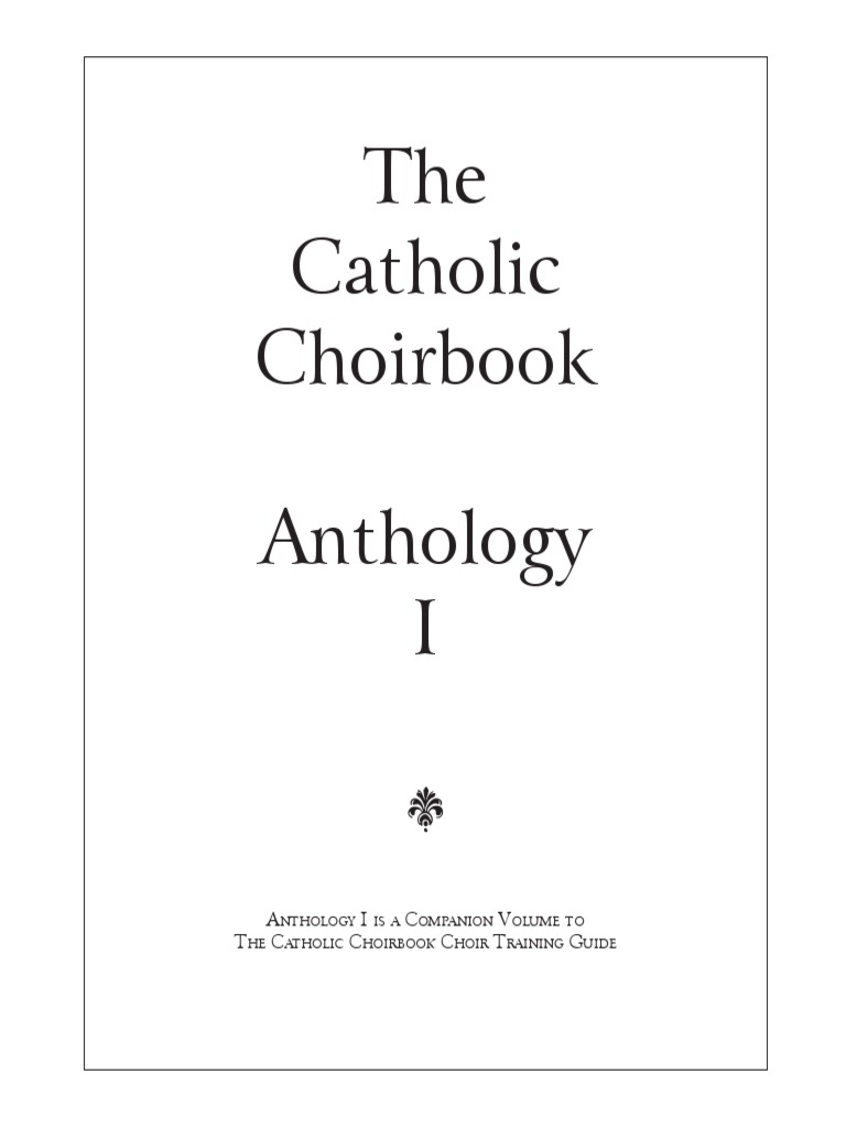 The Catholic Choir Book PDF Choir Gregorian Chant