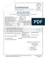 (Test Report Of Overcurrent Protection Relay) : Biên Bản Thí Nghiệm Rơle Bảo Vệ Quá Dòng