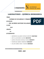 Práctica #1 - Normas de Seguridad y Primeros Auxilios en Laboratorio