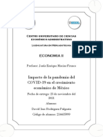 Impacto de La Pandemia Del COVID-19 en El Crecimiento Económico de México