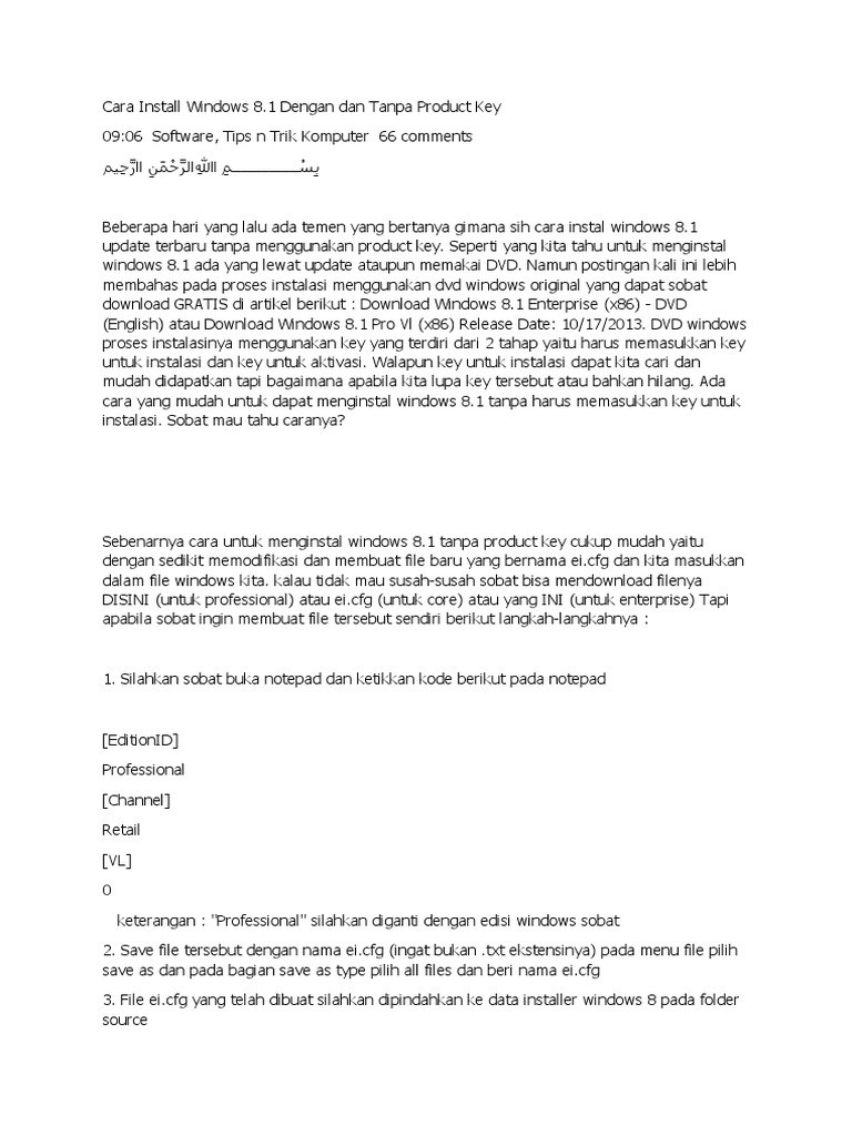 Cara install windows 8 pdf