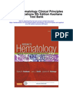 Rodaks Hematology Clinical Principles and Applications 5th Edition Keohane Test Bank
