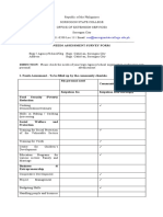 Needs Assessment Survey Form