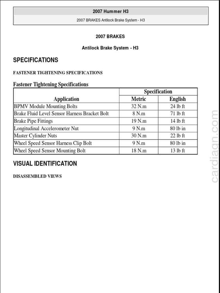 Wiring Diagram ABS Hummer H3 PDF Anti Lock Braking System Electrical Connector