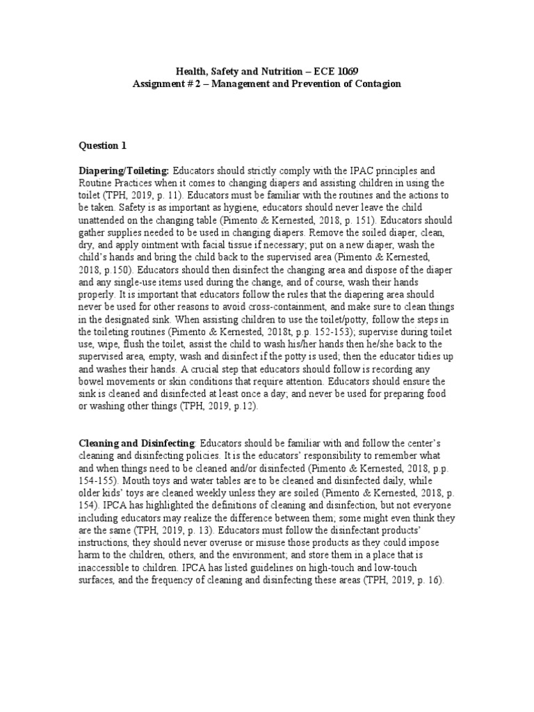 Assignment 2 Pdf Hand Washing Toilet
