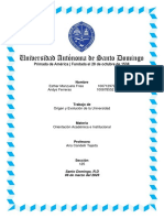 Origen y Evolución de La Universidad