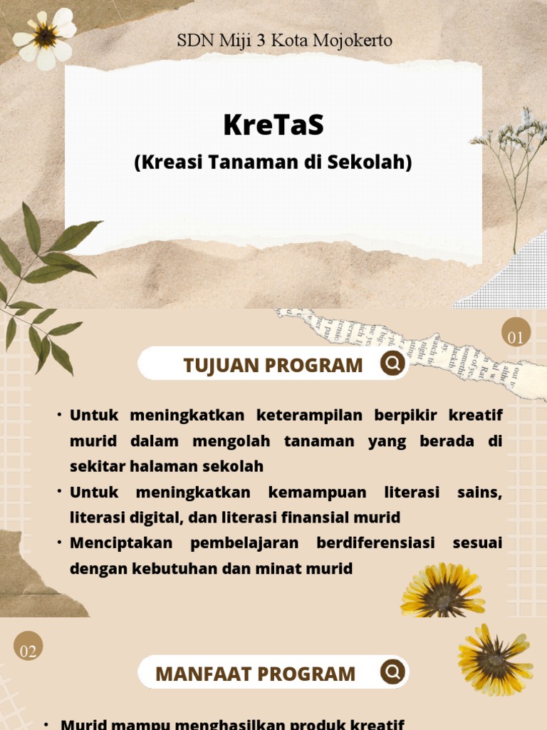 Program Inovasi KreTaS di SDN Miji 3 | PDF | Seni