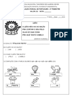 Prova Parcial Port 2 Trimestre