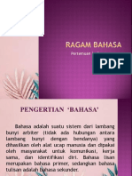 Pert. 3 Ragam Bahasa Indonesia 