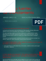 Formas y Fuentes de Financiamiento SERGIO ORTIZ 11-3