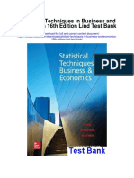 Statistical Techniques in Business and Economics 16th Edition Lind Test Bank