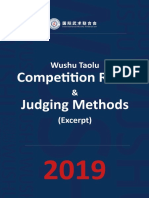 Wushu Taolu Competition Rules Judging Methods Excerpt