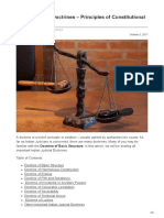 Indian Judicial Doctrines Principles of Constitutional Law Explained